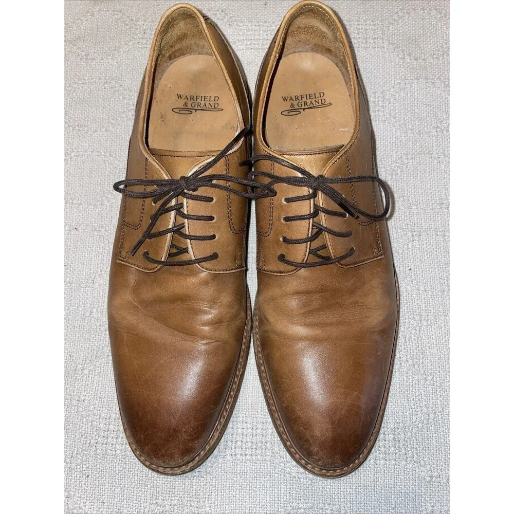 Warfield & Grand Men’s Dress Shoes Size 10.5 M Brown Leather Formal Business